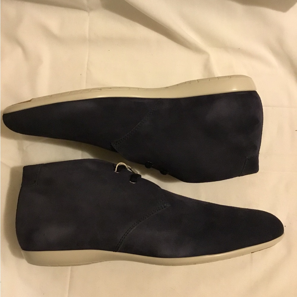 Santoni Blue suede classy shoe MEN SIZE 11 - Picture 6 of 10
